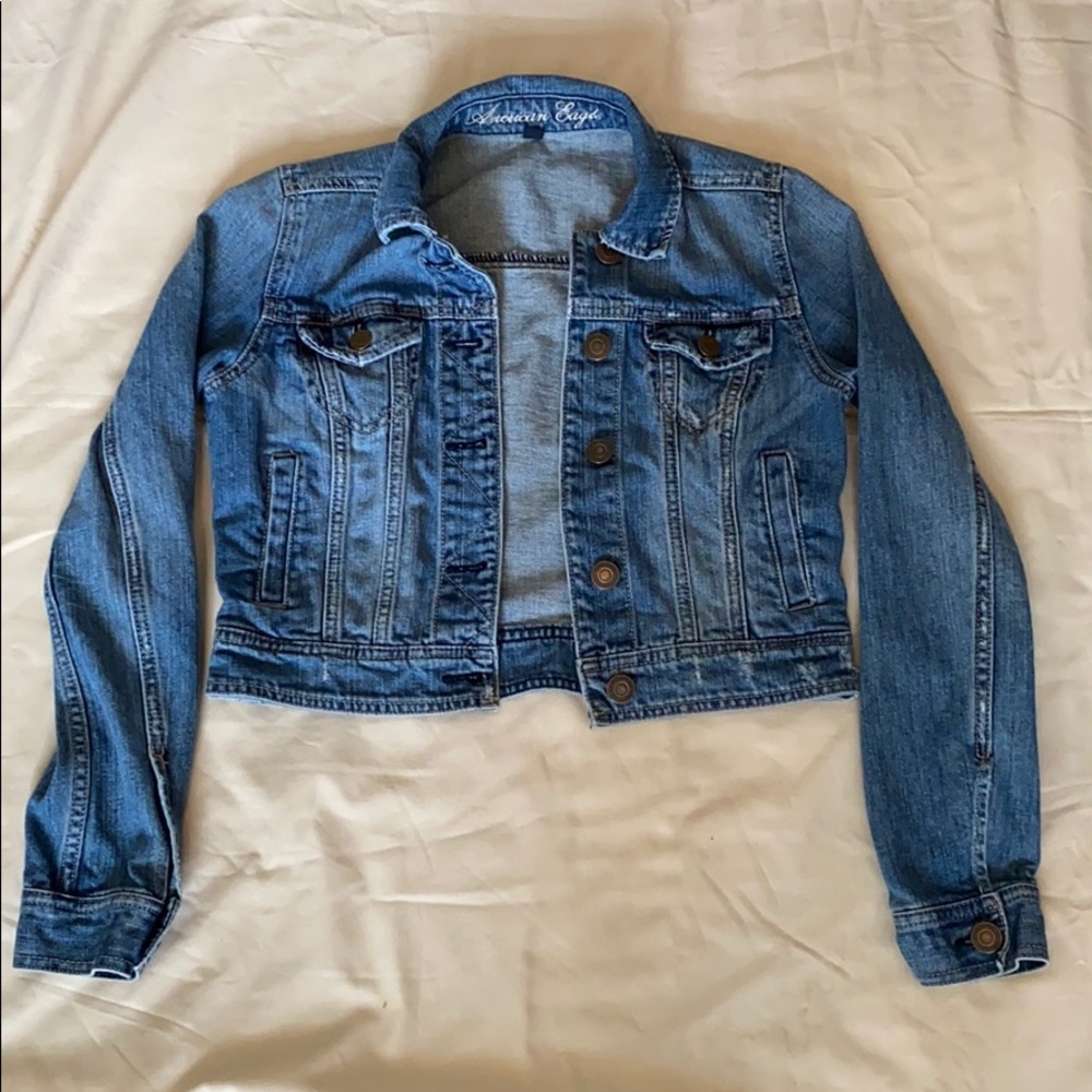 Distressed American Eagle Jean Jacket